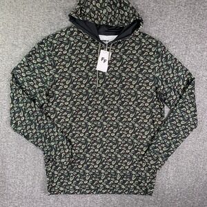 Fore Fathers Hoodie Men Large Geometric Golf Performance Meat Liver Dinner NEW